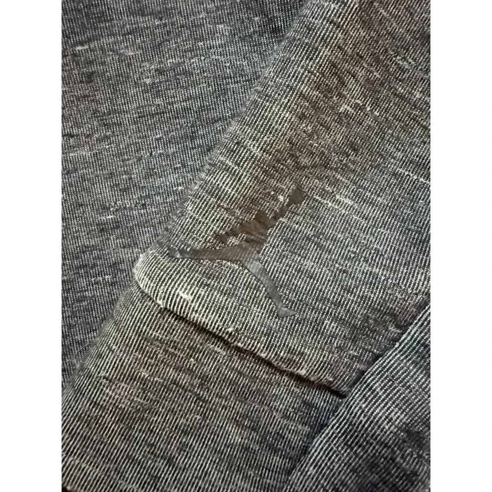 Jordan Jumpman Sweatshirt Adult Small Gray Zip Pocket Long Sleeves‎ Hoodie.